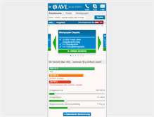 Tablet Screenshot of mobile.avl-investmentfonds.de